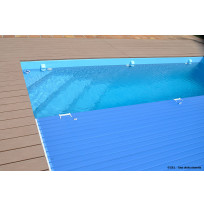Lames PVC opaques bleues