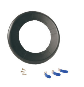 Kit rénovation projecteur anthracite collerette+3pattes+vis