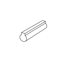 Tube MS barre de 2 m pour revêtement béton