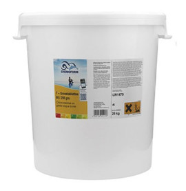 Chlore lent stabilisé galets de 250 gr seau de 25 kg