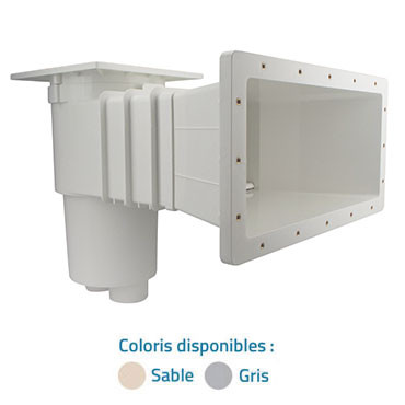 Skimmer Vitalia Premium liner grande meurtrière rect. Gris