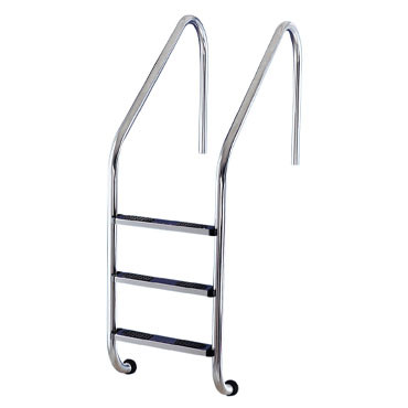 Echelle pour bassin équipé de goulotte 5 marches inox 316
