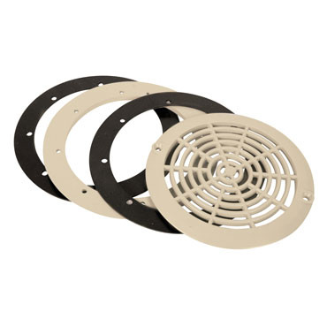 Joints+bride et grille pour bonde de fond Série France couleur sable