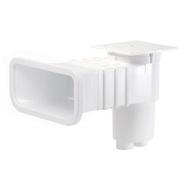 Skimmer grande meurtrière Design couleur blanc