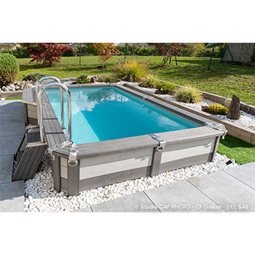 Piscine Azteck semi-enterrée