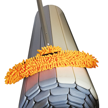 Brosse en microfibre pour tablier et ligne d'eau