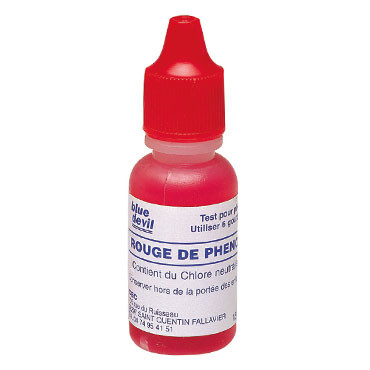 Recharge pour trousse d'analyse rouge phénol Blue Devil