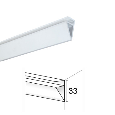 Profile blanc PVC 33mm