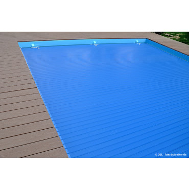 Lames PVC opaques bleues